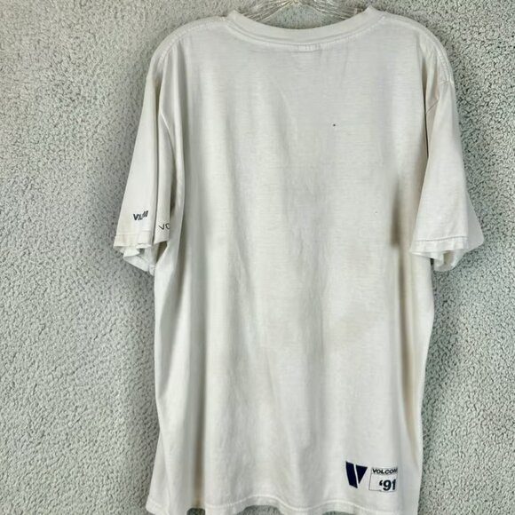 Vintage Volcom Classic Logo Spellout Graphic Tee Shirt Size Large Y2K Blink Punk - Picture 2 of 3